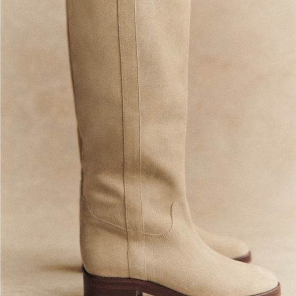 Sezane Bridget Bottes Low Suede Women's Boots. - Picture 9 of 9